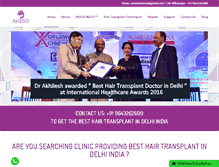 Tablet Screenshot of akesohairtransplant.com